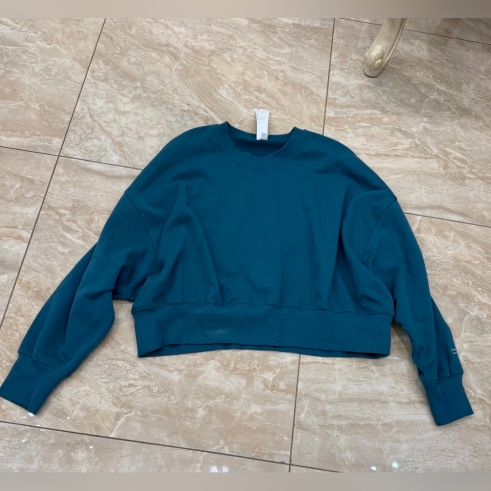 Fabletics Pullover Sweatshirt Women's Large L Gre… - image 3